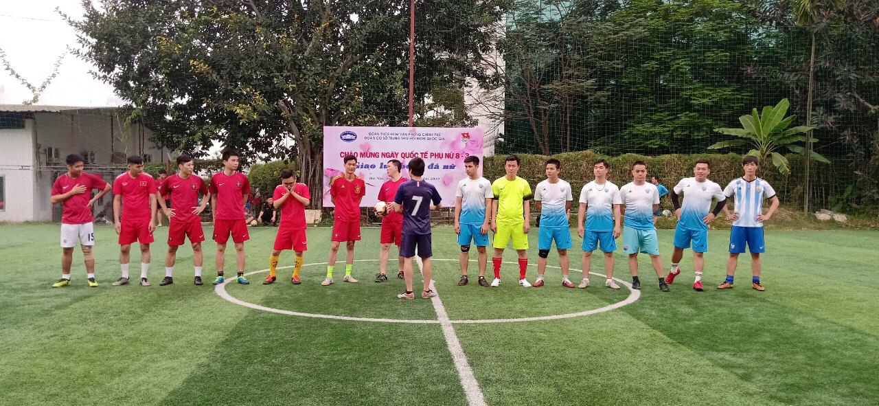 Đoàn cơ sở Trung tâm Hội nghị Quốc gia tổ chức Giải bóng đá nam  Chào mừng 88 năm Ngày thành lập Đoàn TNCS Hồ Chí Minh (26/3/1931 - 26/3/2019)