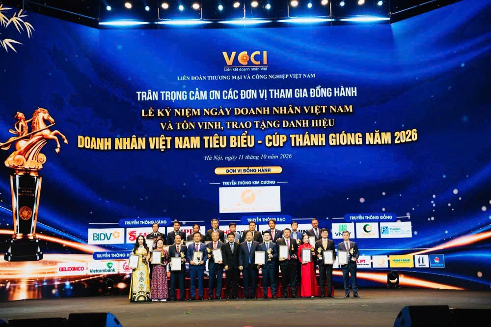 TÔN VINH DOANH NHÂN VIỆT NAM TIÊU BIỂU –  CÚP THÁNH GIÓNG 2026