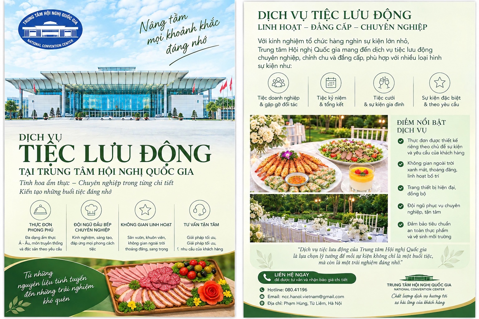 DỊCH VỤ LƯU ĐỘNG - TIỆC CUỐI NĂM TRỌN VẸN – ƯU ĐÃI HẤP DẪN CÙNG TRUNG TÂM HỘI NGHỊ QUỐC GIA