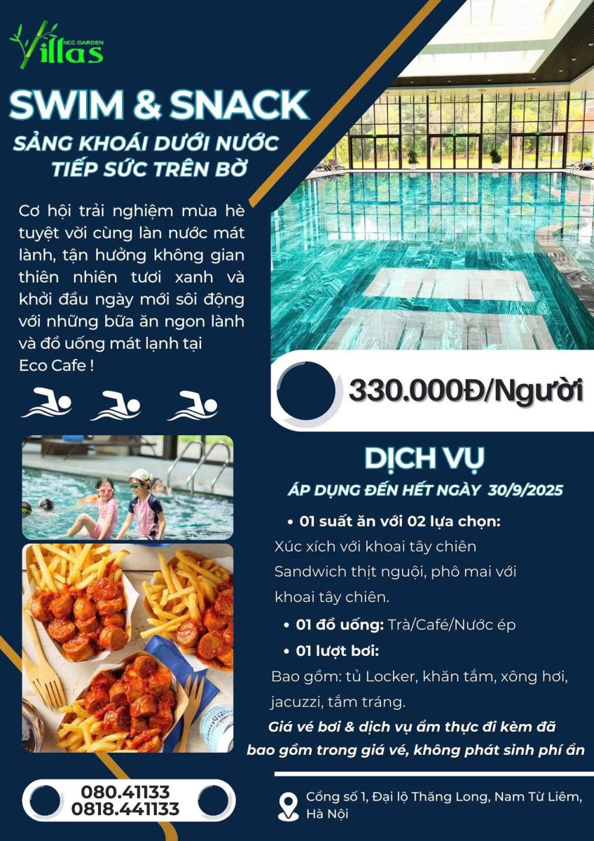 Bơi tung tăng, bụng căng tràn